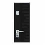 Дверь металлическая Bravo Thermo-2 Wenge Veralinga, букле черное 205х96 R 033-2296