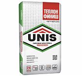 Шпатлёвка UNIS Теплон Финиш гипсовая супербелая 5 кг Для стен и потолков