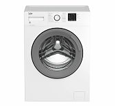 Машина стиральная Beko RGE78511XSW с фронтальной загрузкой, 7 кг 1000 об в мин, узкая, белая