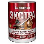 Защитно-декоративное покрытие Акватекс Экстра для древесины, полуглянцевое Груша, 0.8 л