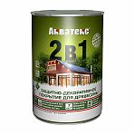 Защитно-декоративное покрытие для дерева Акватекс 2 в 1  полуматовое сосна 0.8 л
