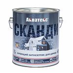 Антисептик кроющий для дерева Акватекс СКАНДИ 2,5 л Топленое молоко