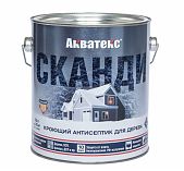 Антисептик кроющий для дерева Акватекс СКАНДИ 2,5 л Топленое молоко