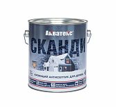 Антисептик Акватекс Сканди база С, кроющий для дерева, с воском и УФ-защитой, 2,5 л