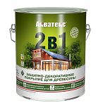 Защитно-декоративное покрытие для дерева Акватекс 2 в 1 полуматовое Груша 2.7л