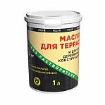 Масло Poli-R для террас и других деревянных конструкций, полуматовое, Бесцветное, 1 л