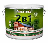 Защитно-декоративное покрытие для дерева Акватекс 2 в 1 полуматовое Бесцветный 9л