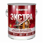 Защитно-декоративное покрытие Акватекс Экстра для древесины, полуглянцевое Палисандр 2.7 л