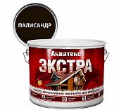 Защитно-декоративное покрытие Акватекс Экстра для древесины, полуглянцевое Палисандр 9 л