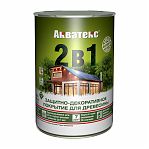 Защитно-декоративное покрытие для дерева Акватекс 2 в 1 полуматовое Рябина 0,8л