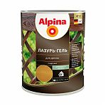 Лазурь-гель Alpina для дерева шелковисто-матовая, тик 0,75л 242161