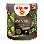 Лазурь-гель Alpina для дерева шелковисто-матовая Черная 2,5л