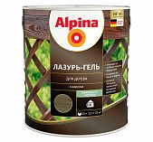 Лазурь-гель Alpina для дерева шелковисто-матовая Черная 2,5л