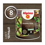 Лазурь-гель Alpina для дерева шелковисто-матовая Черная 2,5л