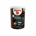 Лазурь для дерева Alpina Аква, шелковисто-матовая, орех 0.9 л