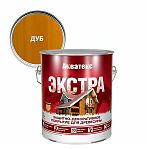 Защитно-декоративное покрытие Акватекс Экстра для древесины, полуглянцевое Дуб 2.7 л