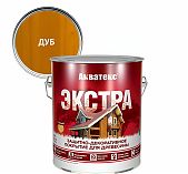 Защитно-декоративное покрытие Акватекс Экстра для древесины, полуглянцевое Дуб 2.7 л