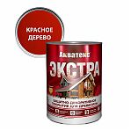 Защитно-декоративное покрытие Акватекс Экстра для древесины, полуглянцевое, красное дерево, 0.8 л