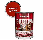 Защитно-декоративное покрытие Акватекс Экстра для древесины, полуглянцевое, красное дерево, 0.8 л