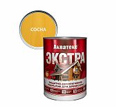 Защитно-декоративное покрытие Акватекс Экстра для древесины, полуглянцевое Сосна 0,8 л