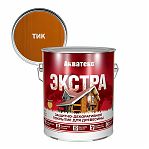 Защитно-декоративное покрытие Акватекс Экстра для древесины, полуглянцевое Тик 2,7 л