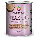 Масло тиковое Prostocolor Teak Oil для садовой мебели и деревянных изделий из ценных пород, Бесцветный, 0.75 л