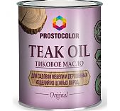 Масло тиковое Prostocolor Teak Oil для садовой мебели и деревянных изделий из ценных пород, Бесцветный, 0.75 л