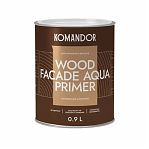 Грунт-антисептик Komandor Wood Fasde Aqua Primer 0.9 л 271042