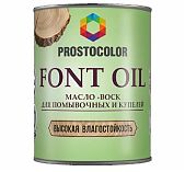 Масло-воск Prostocolor Font Oil для помывочных и купелей, без запаха, 0.75 л