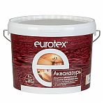 Защитно-декоративное покрытие Eurotex Аквалазурь для древесины Белый 9 л