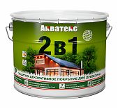 Защитно-декоративное покрытие для дерева Акватекс 2 в 1 полуматовое Дуб 9 л
