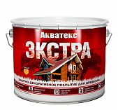 Защитно-декоративное покрытие Акватекс Экстра для древесины, полуглянцевое дуб, 9 л