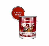 Защитно-декоративное покрытие Акватекс Экстра для древесины, полуглянцевое красное дерево 2,7 л