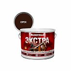 Защитно-декоративное покрытие Акватекс Экстра для древесины, полуглянцевое орех 9 л