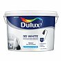 Краска DULUX 3D для стен и потолков, матовая, белая 9л