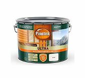 Лазурь Pinotex Ultra для древесины полуглянцевая влагостойкая белый 9 л