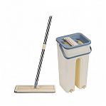 Комплект для уборки Рыжий кот Clean hands beige, ведро с отжимом, швабра 264610