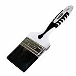 Кисть Black White для грунта 50х15 мм, черная щетина, 2К ручка 840-050