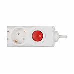 Удлинитель Uniel Standard S-GCD3-3B ПВС, с заземлением, 3 розетки, 3 м, 3.5 кВт