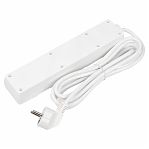 Удлинитель Uniel Standard S-GCD4-3B ПВС, с заземлением, 4 розетки, 3 м, 3.5 кВт