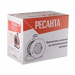 Удлинитель силовой Ресанта СУ-3х2,5КГ-30/3 с выключателем, 4 розетки, 30 м, 3.5 кВт, IP44, на катушке