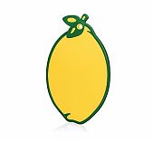 Доска разделочная Эльфпласт Lime фигурная, пластик, 8х240х345 мм