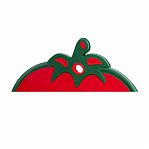 Доска разделочная Эльфпласт Tomato фигурная, пластик, 8х305х315 мм