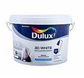 Краска DULUX 3D White для стен и потолков, матовая, белая, 2.5 л