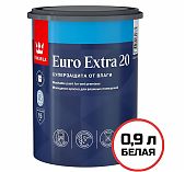 Краска Tikkurila Euro Extra 20 суперзащита от влаги, моющаяся для влажных помещений, База А, белая, 0.9 л