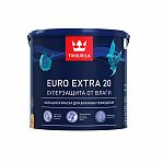 Краска Tikkurila Euro 20, латексная, акриловая, полуматовая, для внутренних работ, белый, 2.7 л