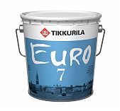 Краска Tikkurila Euro 7, для внутренних работ, латексная, матовая, белая 2.7 л