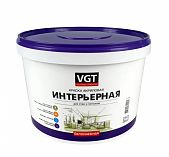 Краска VGT ВД-АК-2180 интерьерная для стен и потолков акриловая, База А белая 15 кг