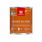 Краска Tikkurila Facade Silicon, акриловая для фасадов и цоколей, матовая, белая База, А 0.9 л