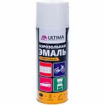Эмаль аэрозольная ULTIMA ULT009 RAL 9003, алкидная, глянцевая, белая, 520 мл